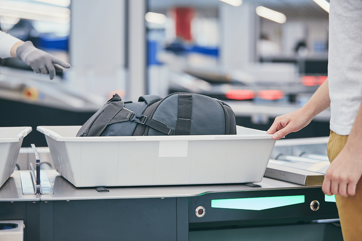 bag check with the TSA